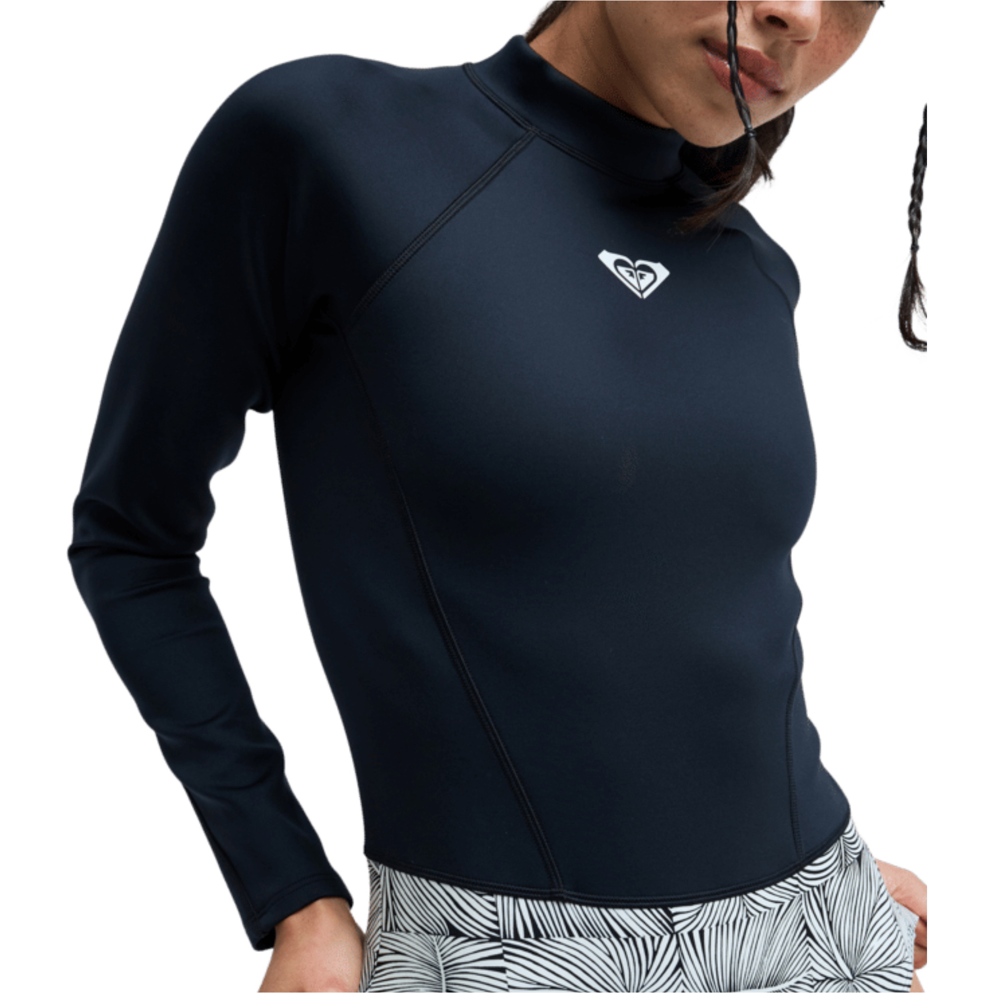 2026 Roxy Womens Pro Surf Long Sleeve Surf Suit ERJWR03930 - Anthracite Popiscus